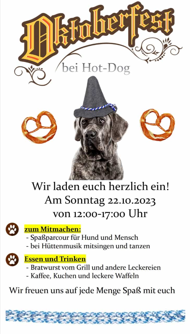 Oktoberfest bei Hot-Dog am 22.10.2023